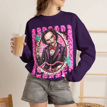 Horror Puppet Portrait Crewneck Sweatshirt