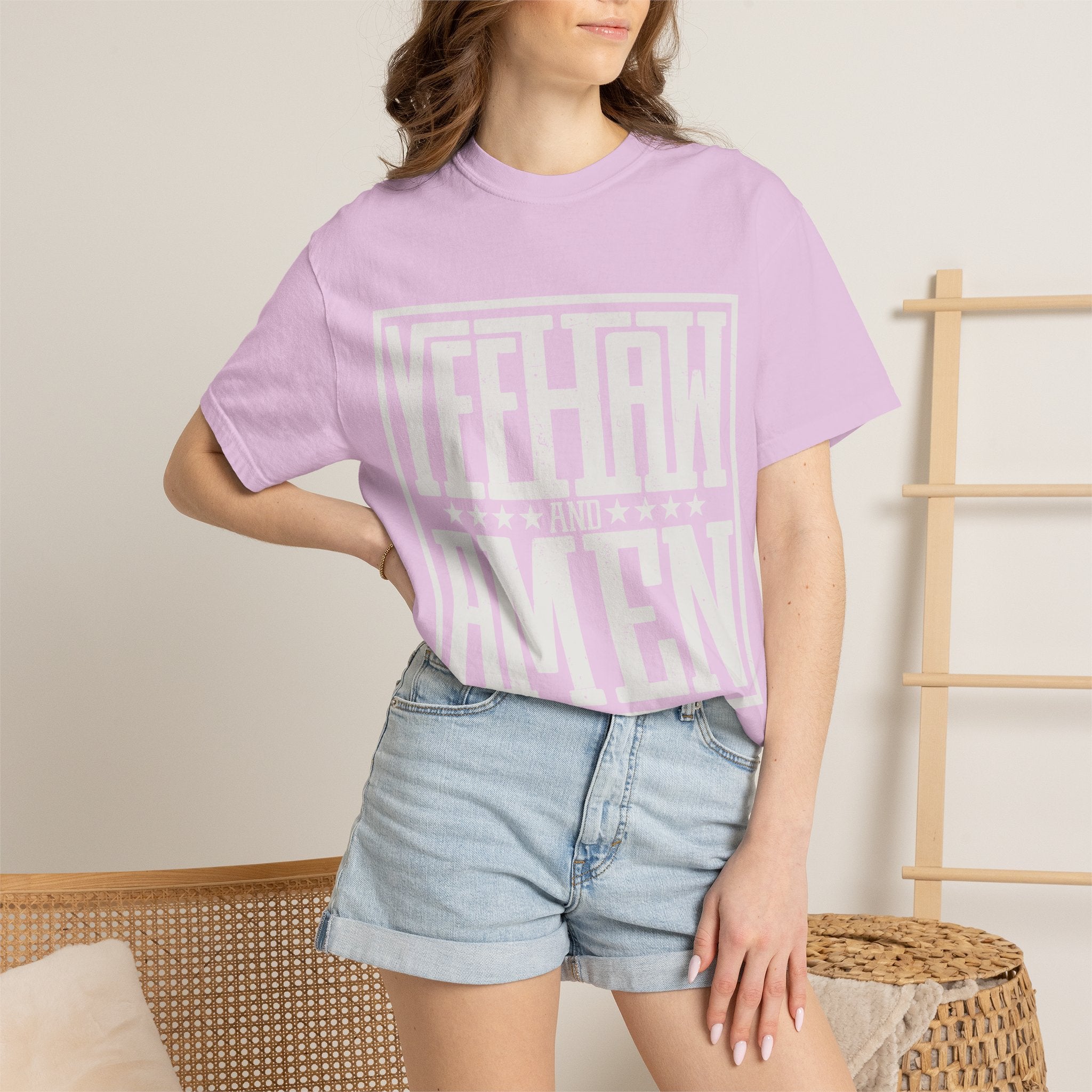 Yeehaw and Amen Tee