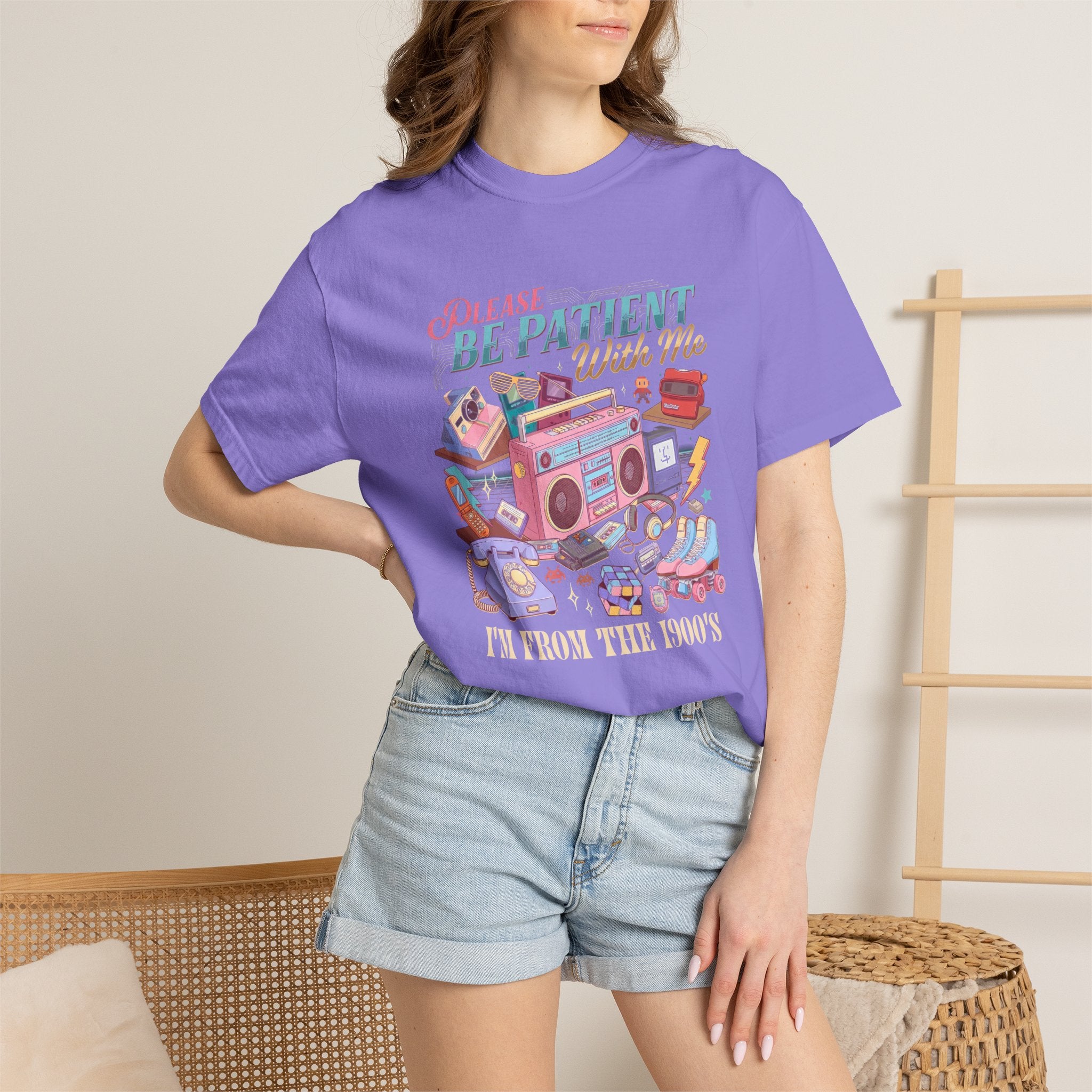 Be Patient With Me Graphic T-Shirt — Vintage Radio & Cozy Retro Comfort Tee