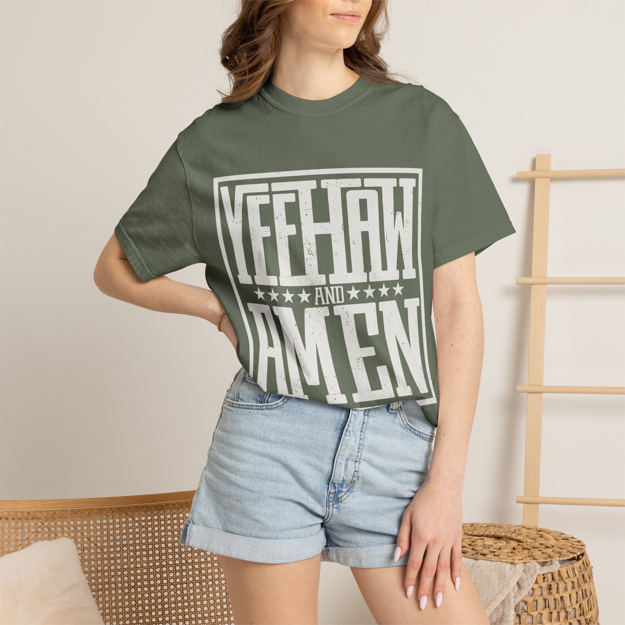 Yeehaw and Amen Tee
