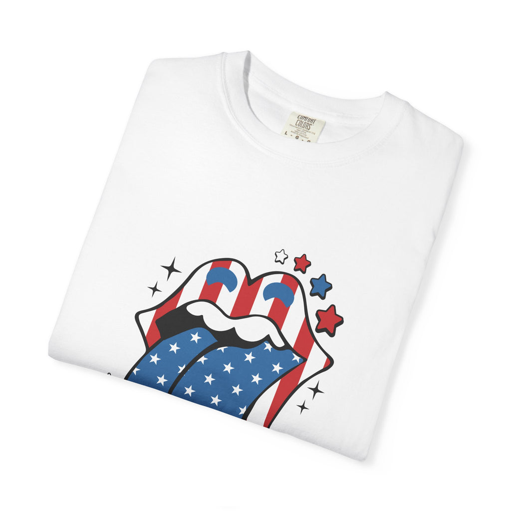 Patriotic Rock 'n' Roll Tongue T-Shirt
