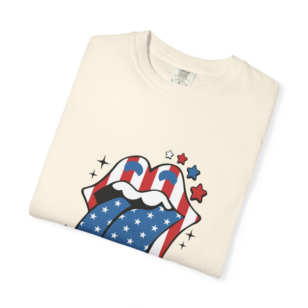 Patriotic Rock 'n' Roll Tongue T-Shirt
