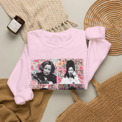 Mom Vibes Crewneck Sweatshirt — Retro Floral Mom Graphic Pullover
