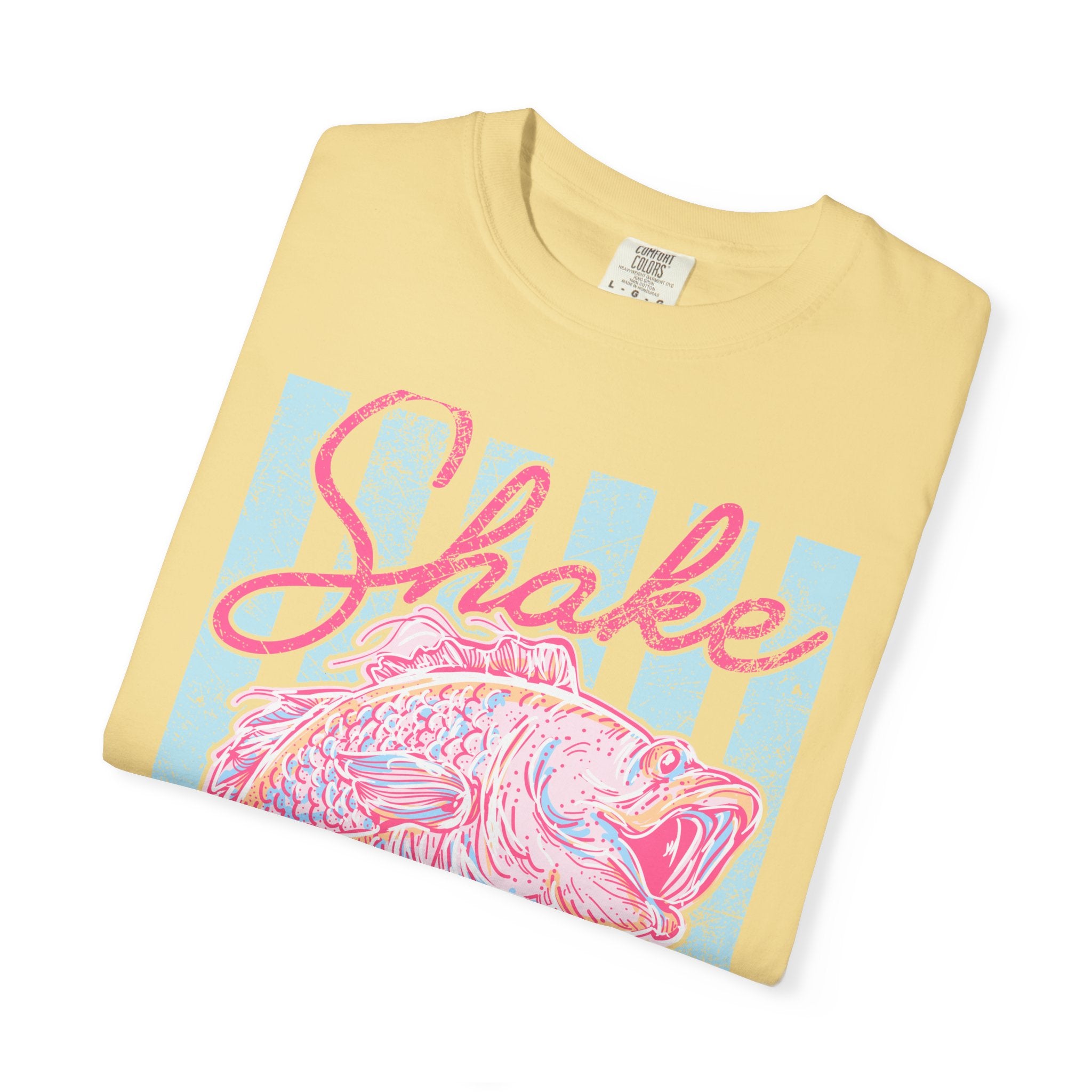 Shake That Fish T-Shirt — Retro Pastel Fishing Graphic Tee