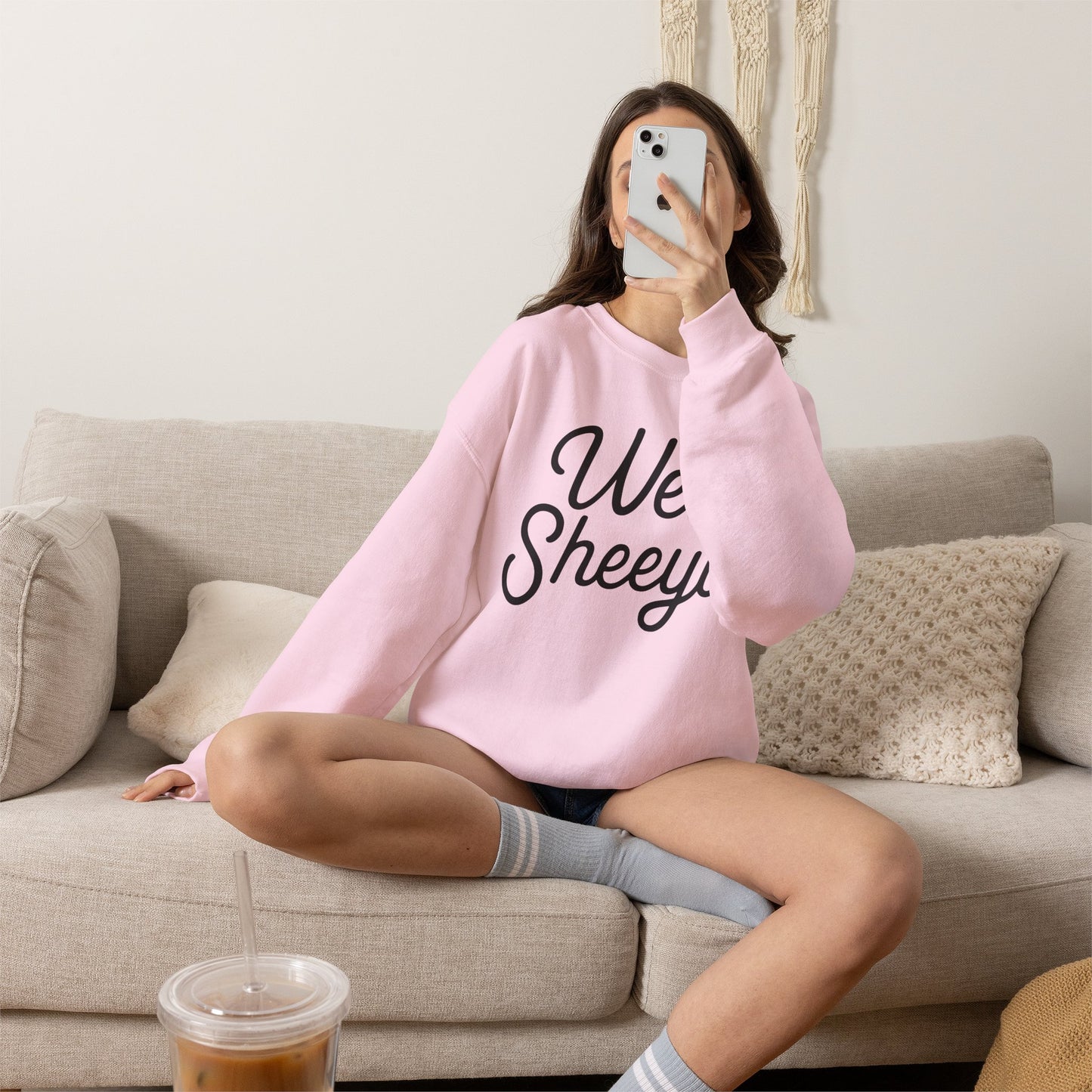 Well Sheeyit Crewneck Sweatshirt — Funny Script Graphic Pullover