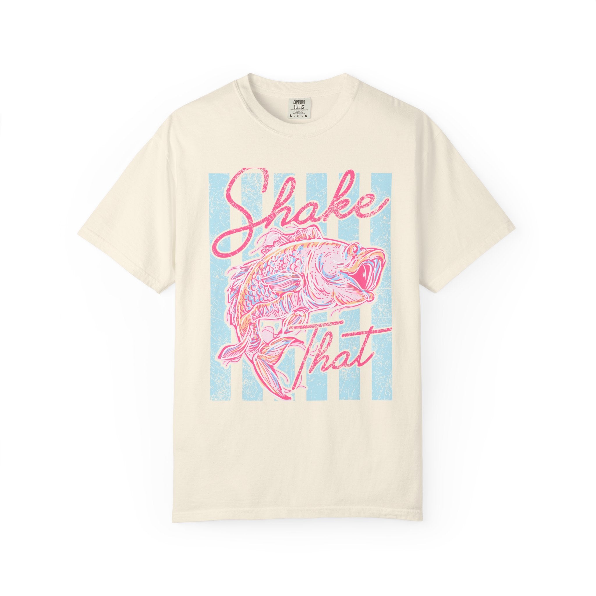 Shake That Fish T-Shirt — Retro Pastel Fishing Graphic Tee