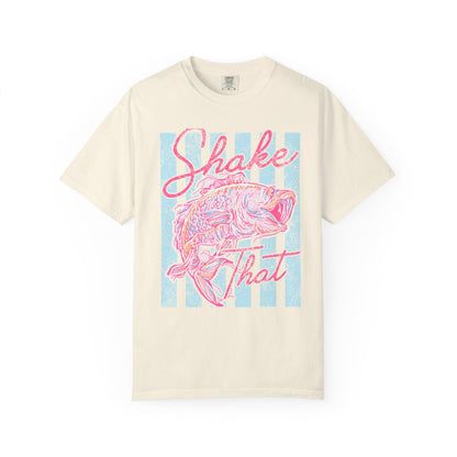 Shake That Fish T-Shirt — Retro Pastel Fishing Graphic Tee