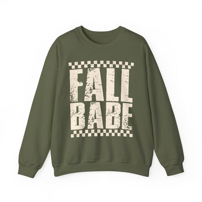 Fall Babe Sweatshirt — Vintage Distressed Autumn Crewneck
