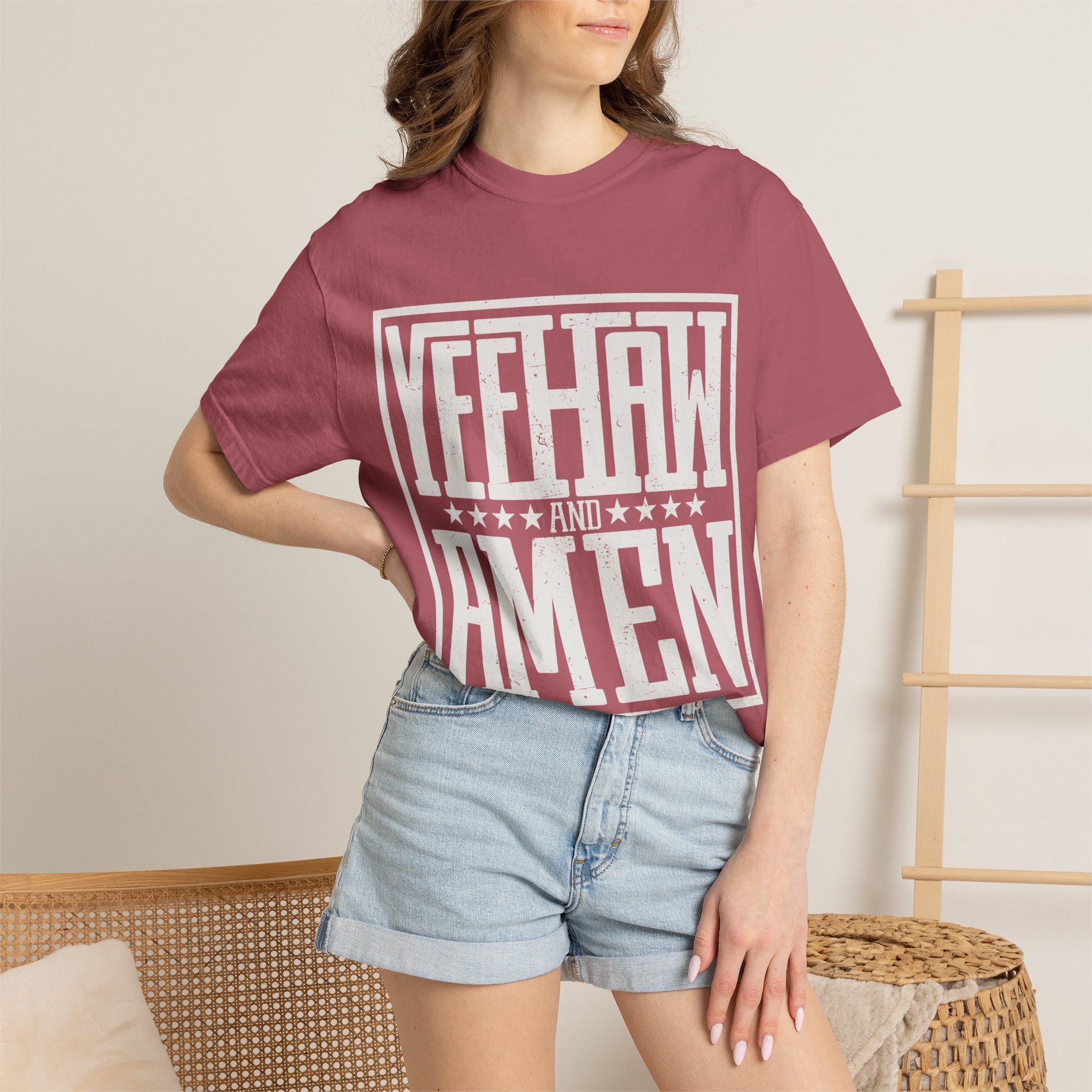 Yeehaw and Amen Tee