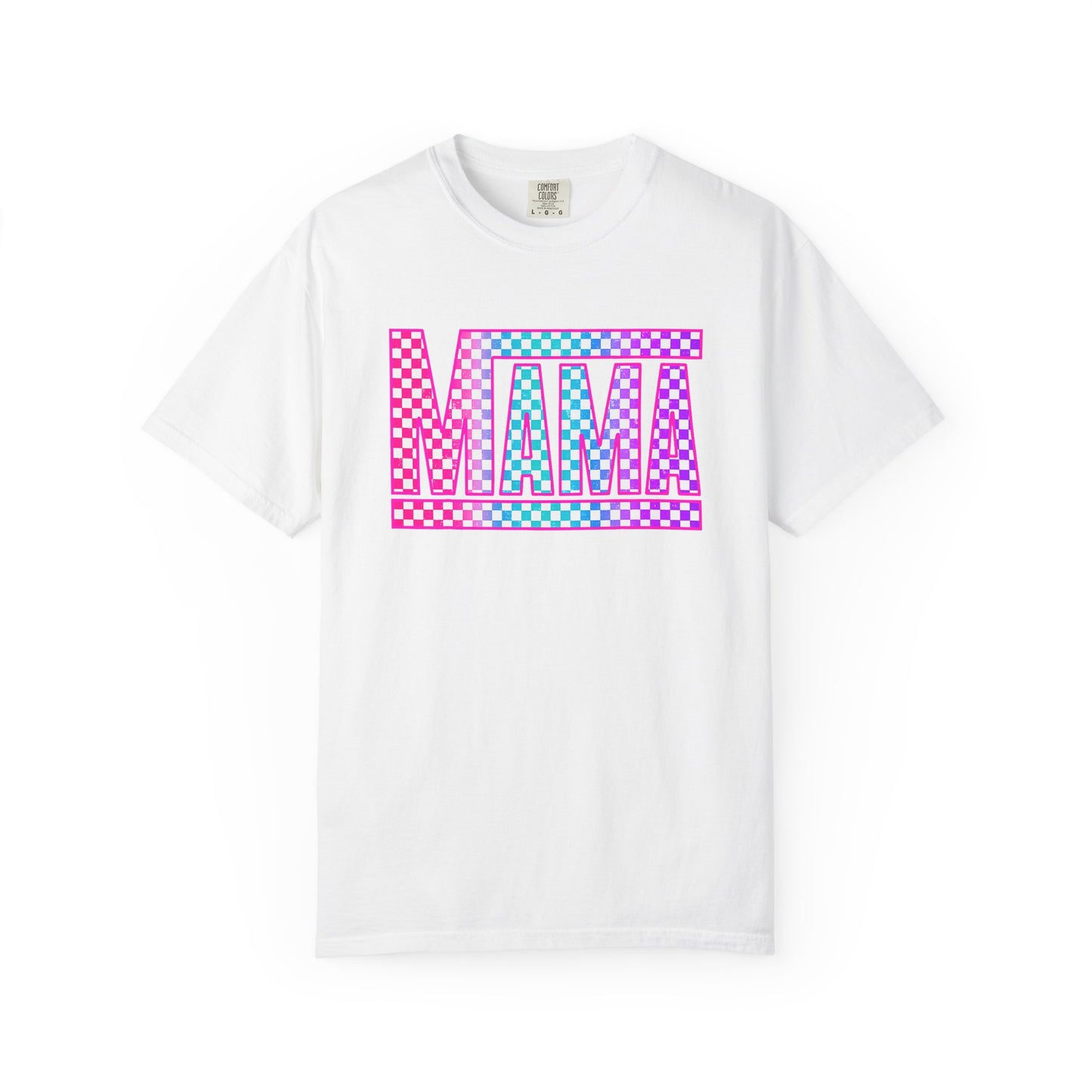 Mama Checkerboard Graphic Tee