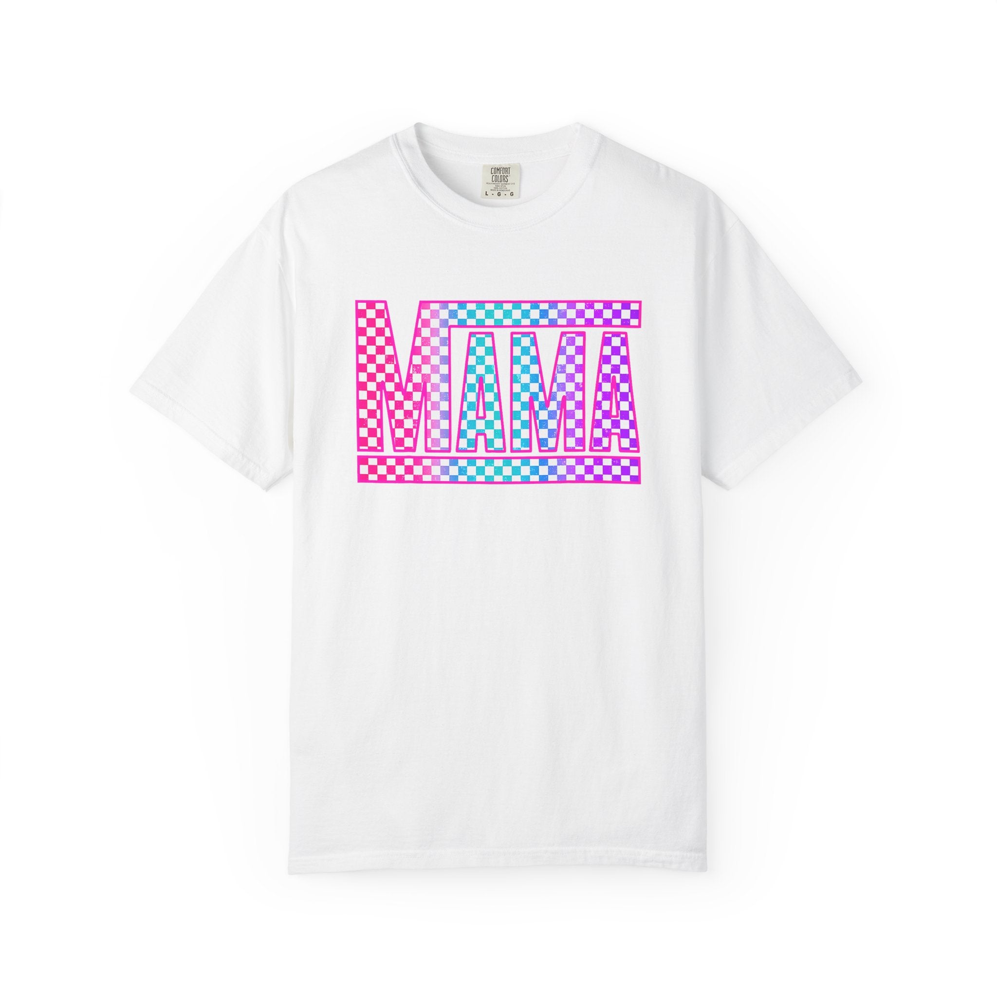 Mama Checkerboard Graphic Tee