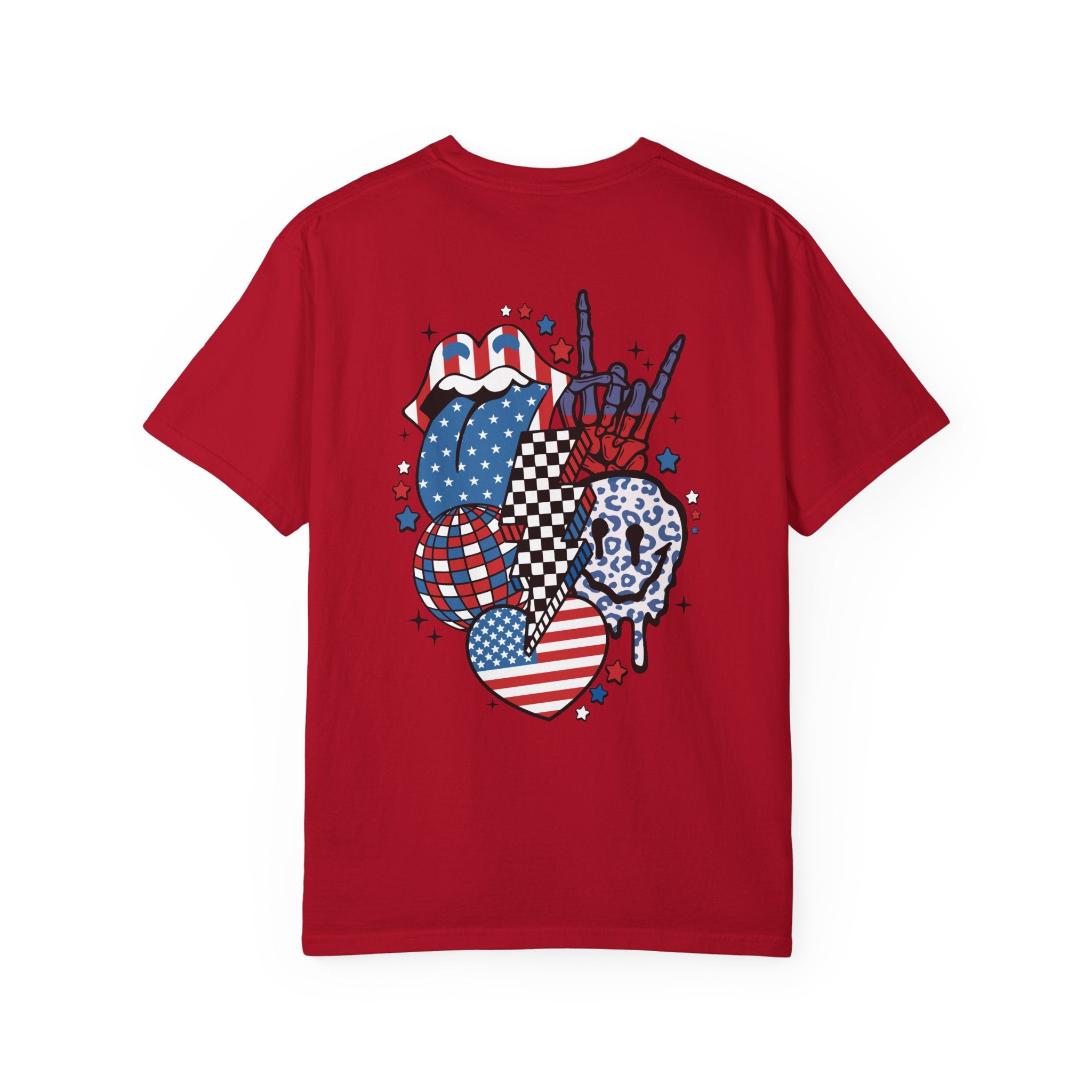 Patriotic Rock 'n' Roll Tongue T-Shirt