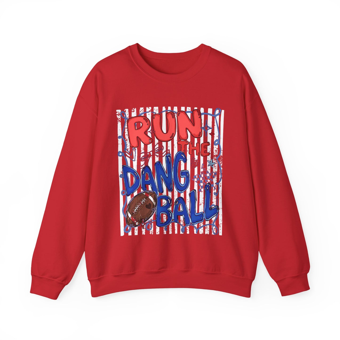Run the Dang Ball Sweatshirt — Funny Football Crewneck for Players & Fans