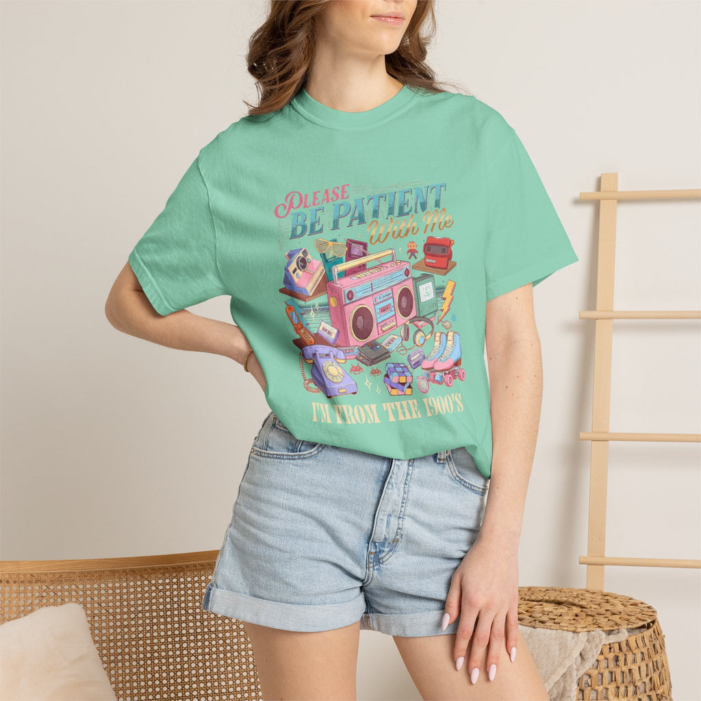 Be Patient With Me Graphic T-Shirt — Vintage Radio & Cozy Retro Comfort Tee