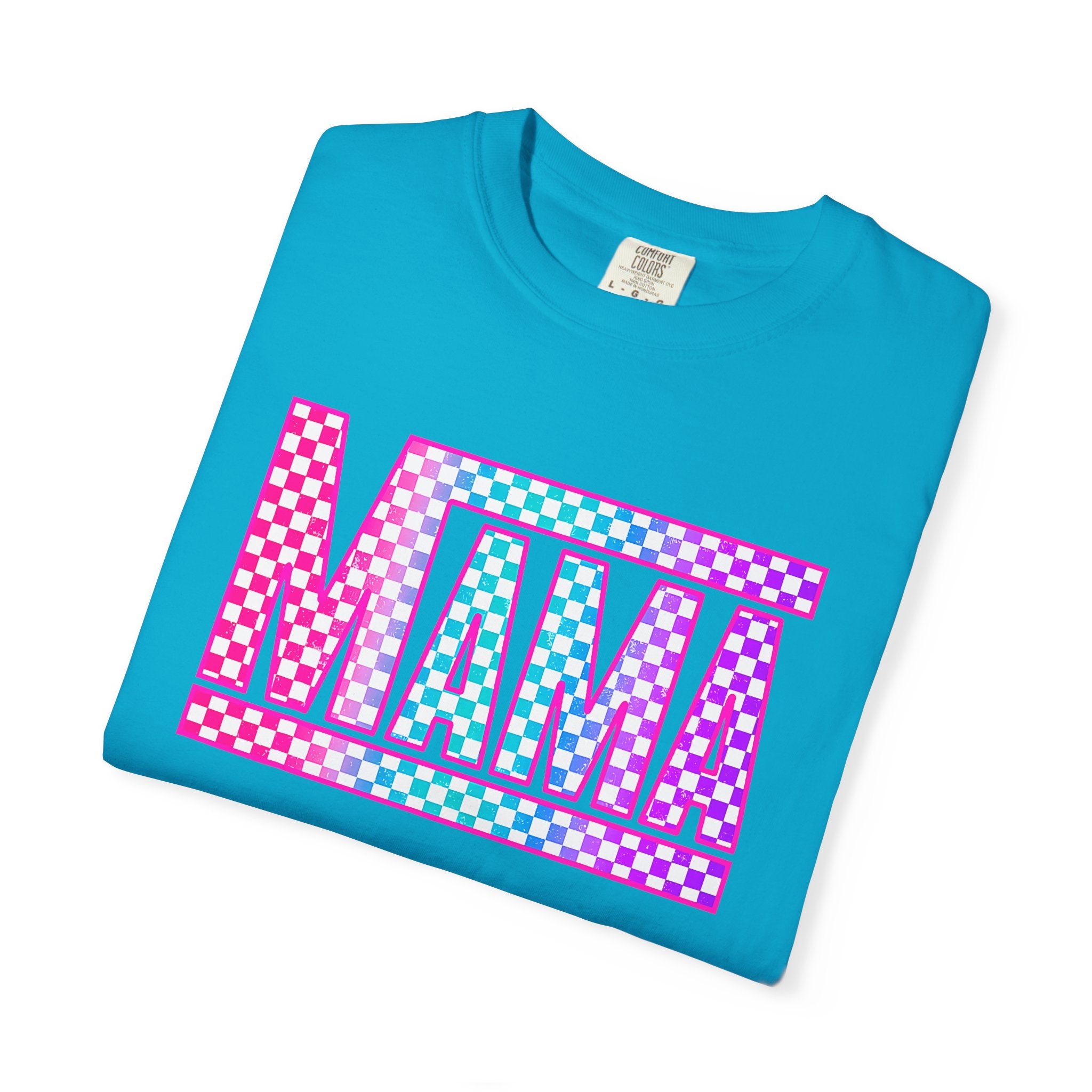 Mama Checkerboard Graphic Tee