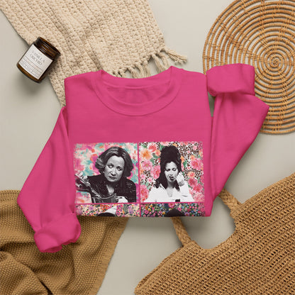 Mom Vibes Crewneck Sweatshirt — Retro Floral Mom Graphic Pullover