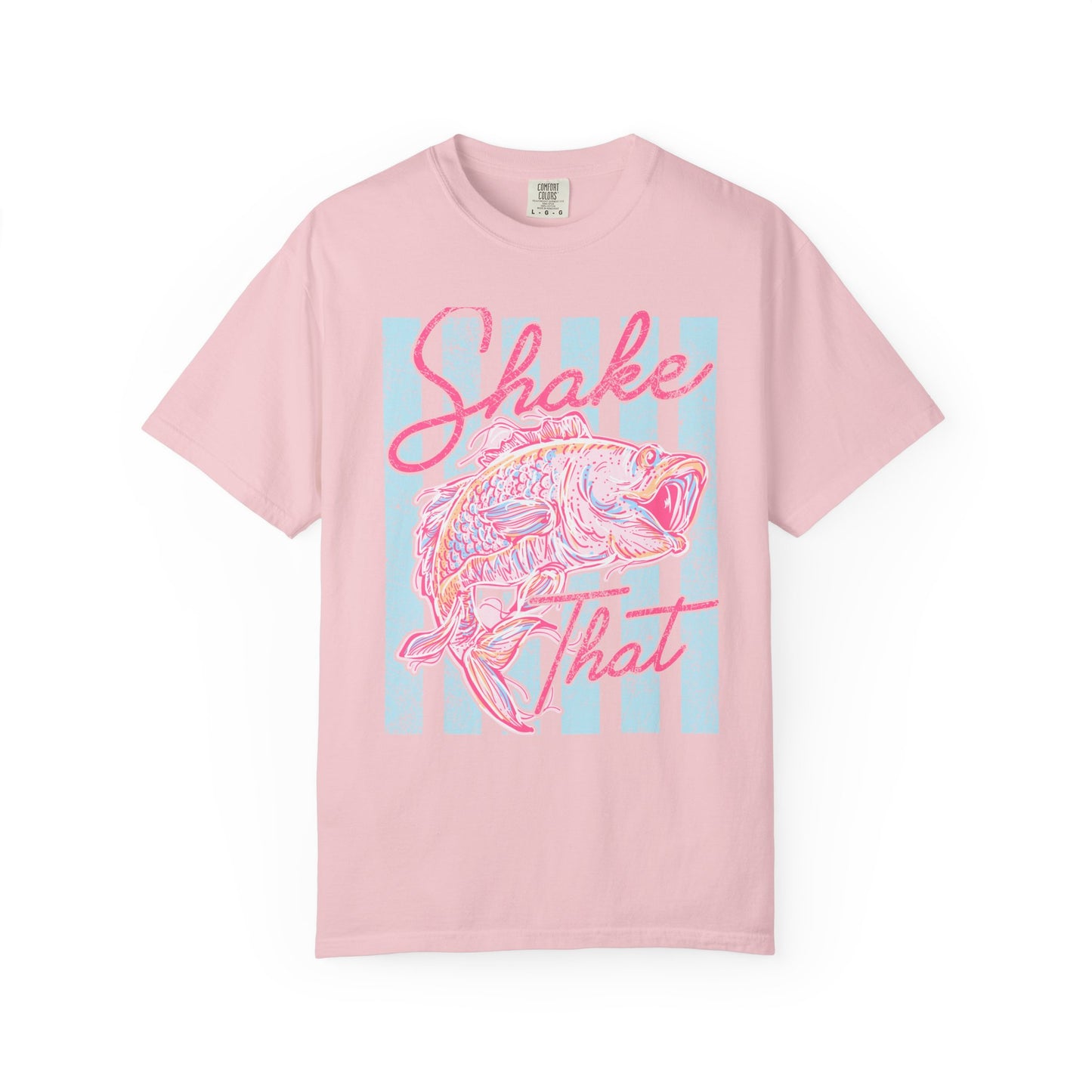 Shake That Fish T-Shirt — Retro Pastel Fishing Graphic Tee