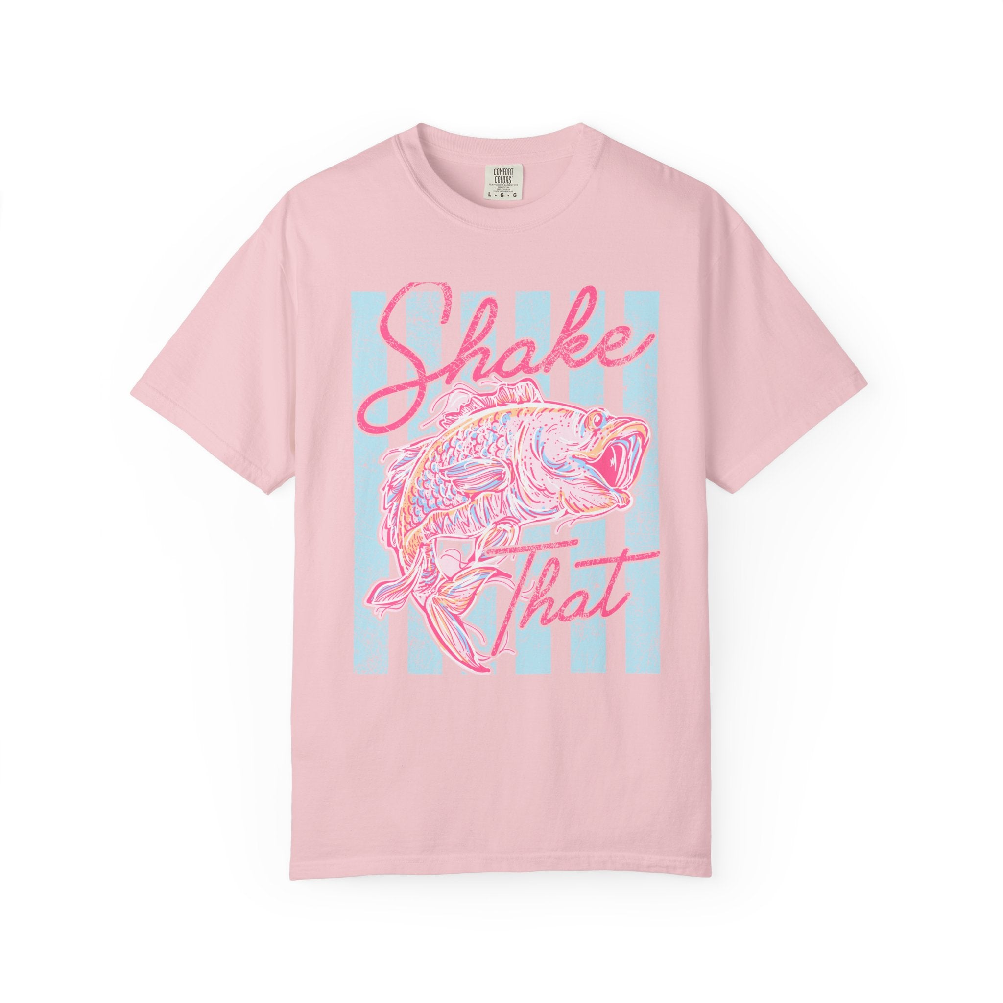 Shake That Fish T-Shirt — Retro Pastel Fishing Graphic Tee