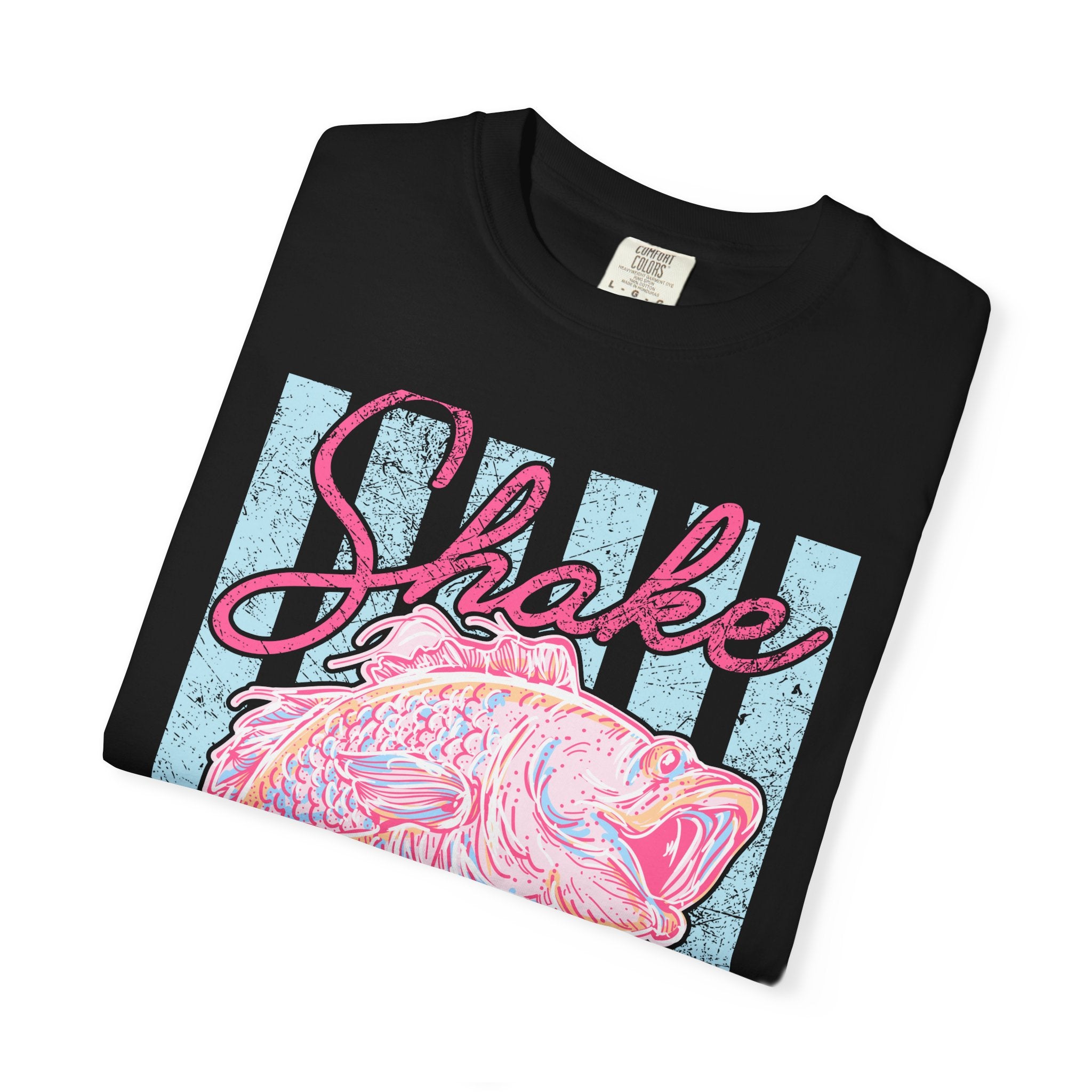 Shake That Fish T-Shirt — Retro Pastel Fishing Graphic Tee
