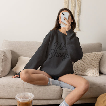 Well Sheeyit Crewneck Sweatshirt — Funny Script Graphic Pullover