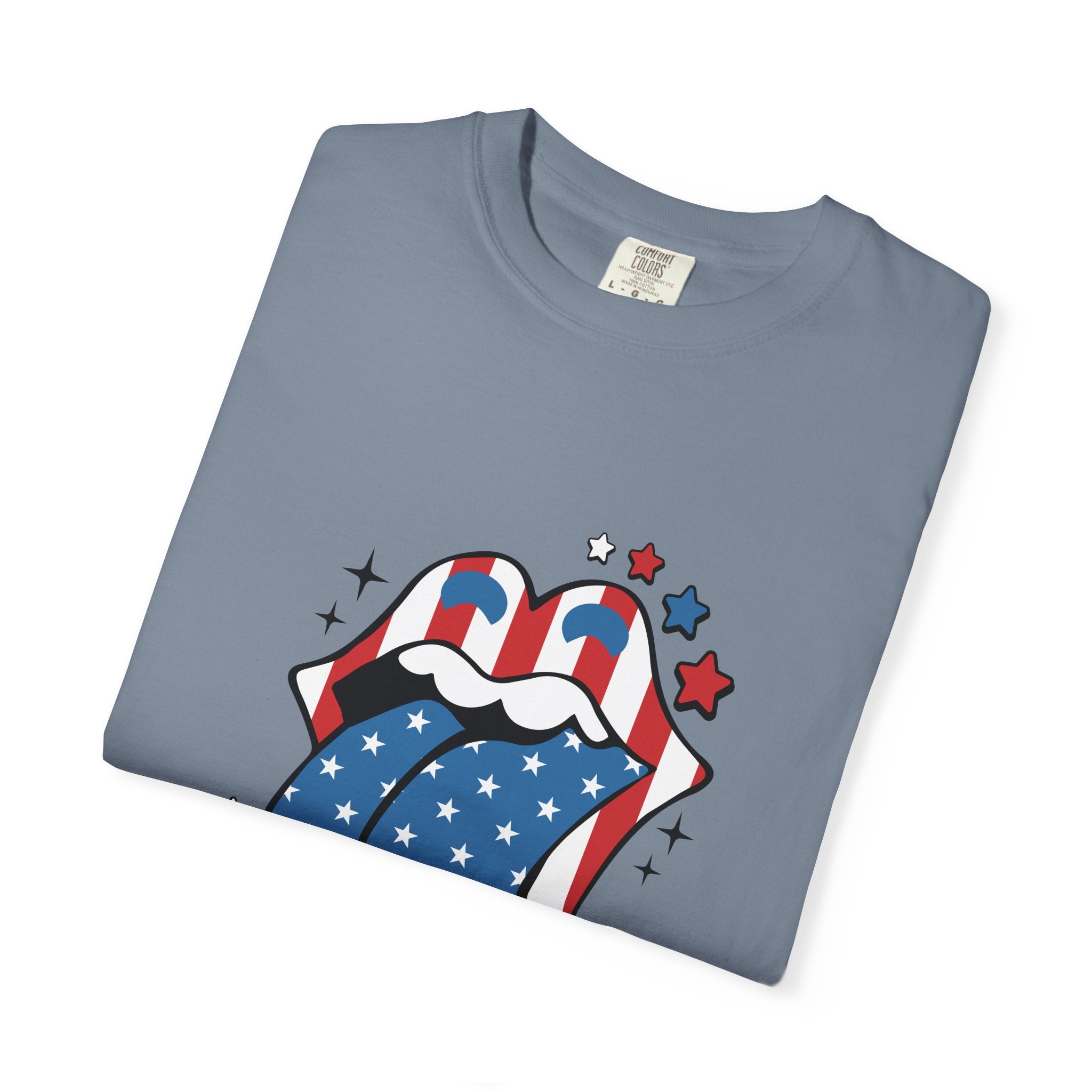 Patriotic Rock 'n' Roll Tongue T-Shirt