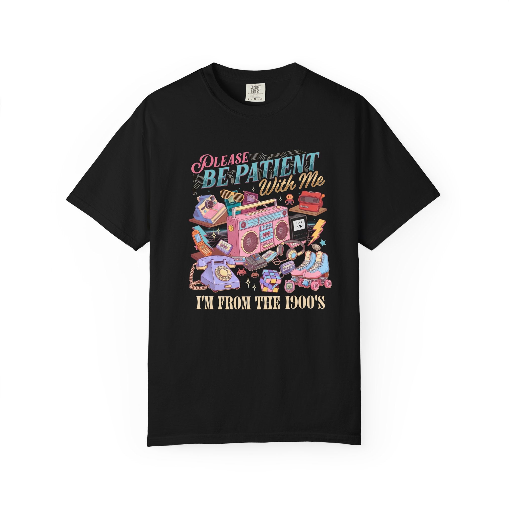 Be Patient With Me Graphic T-Shirt — Vintage Radio & Cozy Retro Comfort Tee