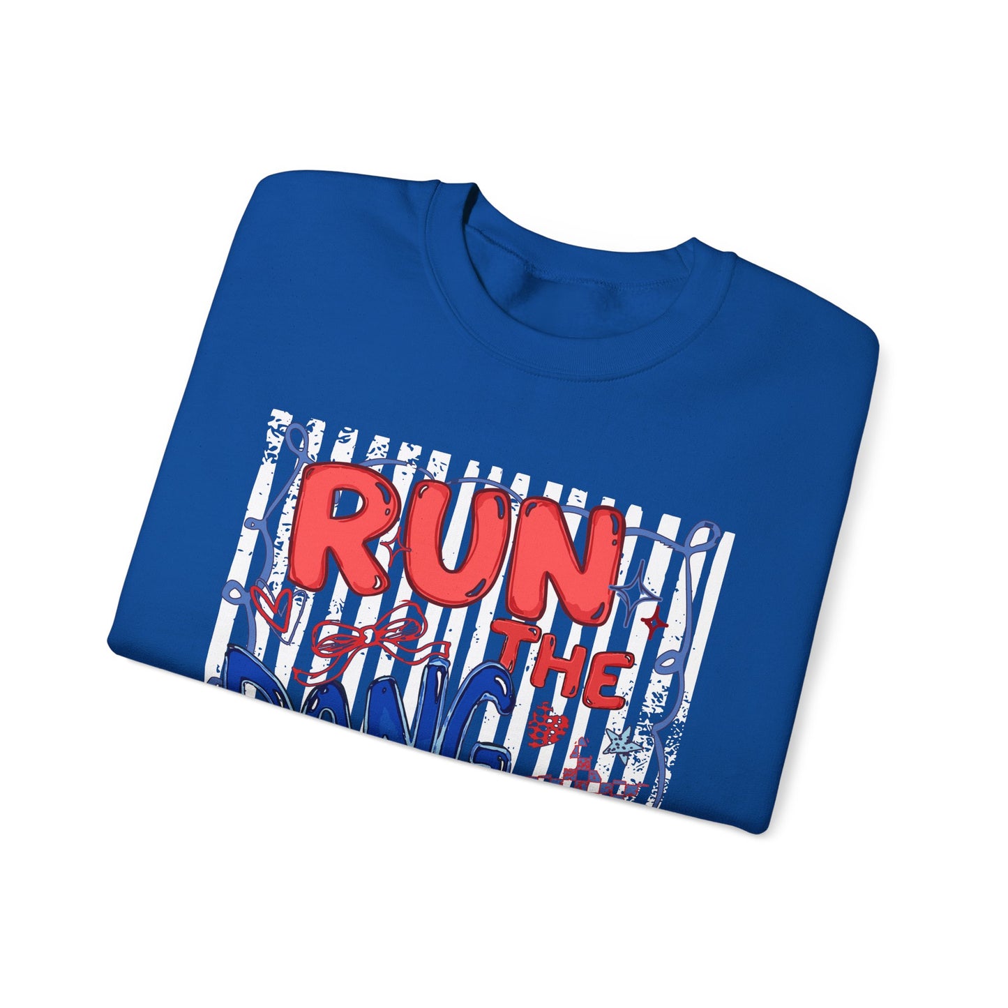 Run the Dang Ball Sweatshirt — Funny Football Crewneck for Players & Fans