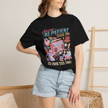 Be Patient With Me Graphic T-Shirt — Vintage Radio & Cozy Retro Comfort Tee