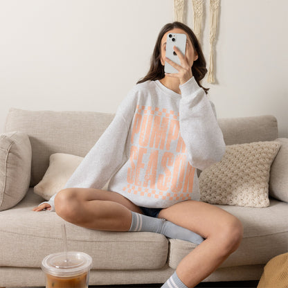 Pumpkin Season Crewneck Sweatshirt — Cozy Fall Graphic Pullover