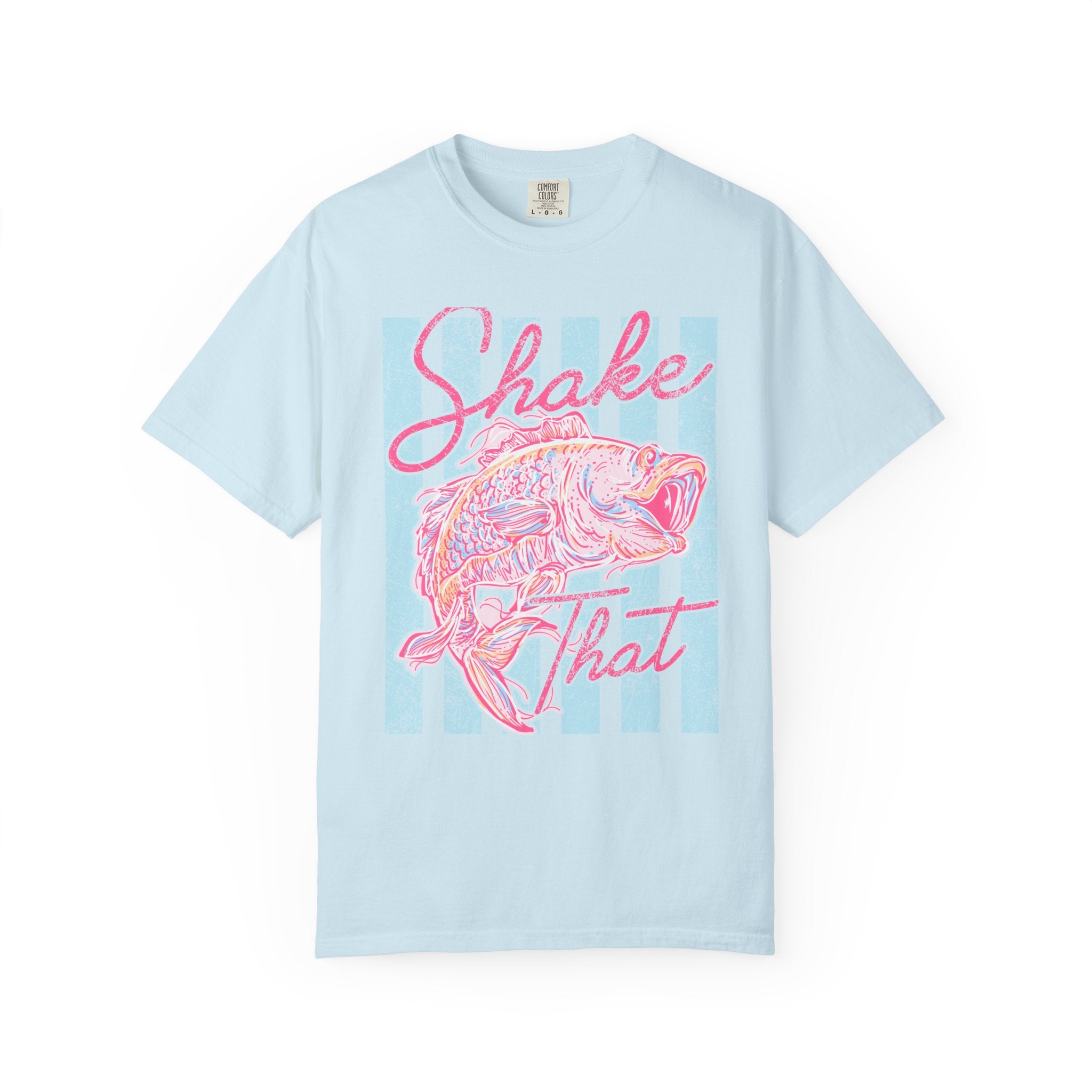 Shake That Fish T-Shirt — Retro Pastel Fishing Graphic Tee