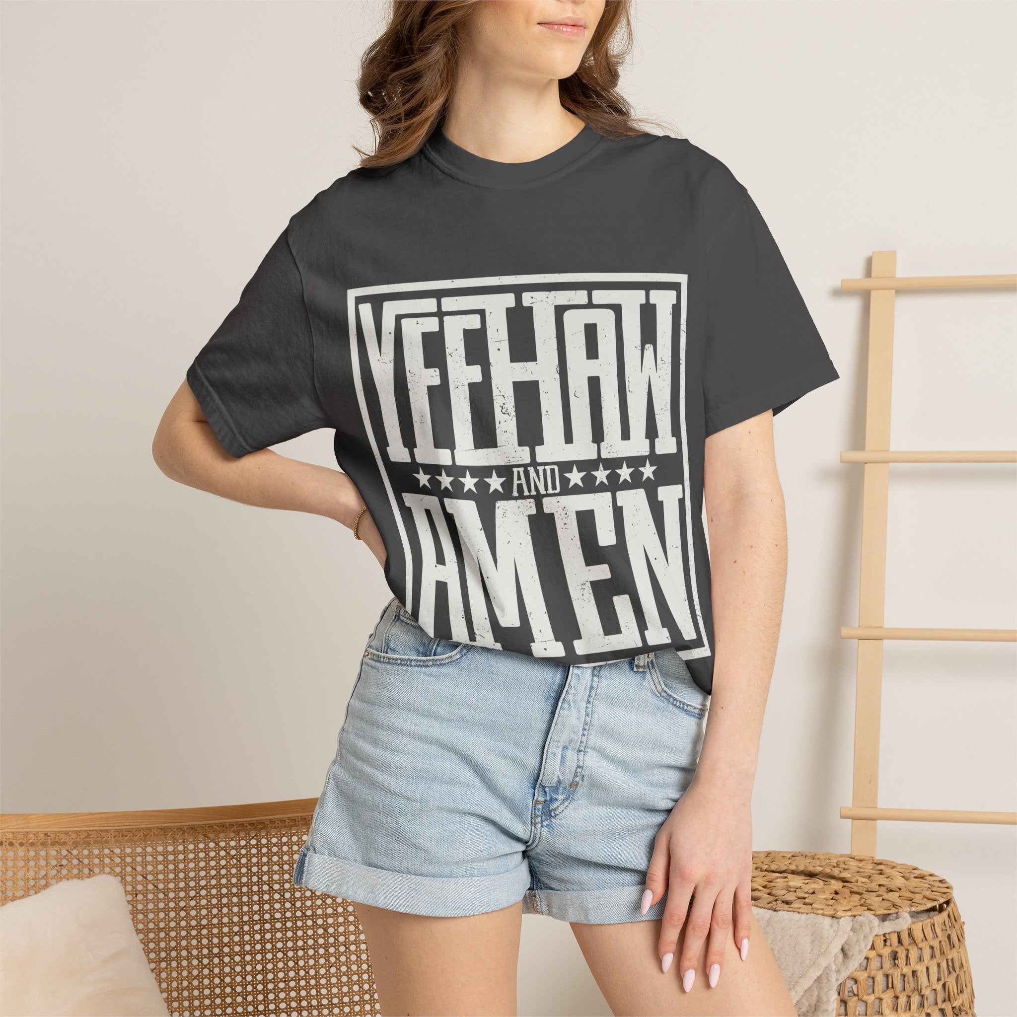 Yeehaw and Amen Tee
