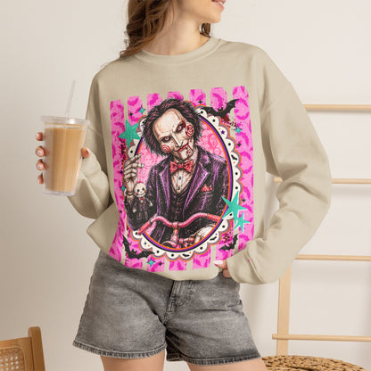 Horror Puppet Portrait Crewneck Sweatshirt