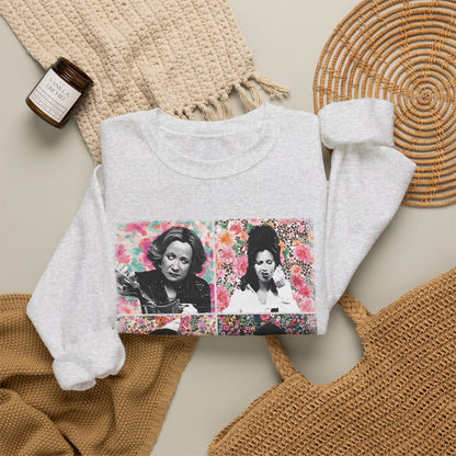 Mom Vibes Crewneck Sweatshirt — Retro Floral Mom Graphic Pullover