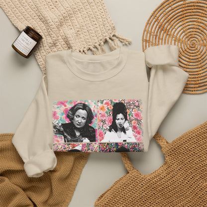 Mom Vibes Crewneck Sweatshirt — Retro Floral Mom Graphic Pullover
