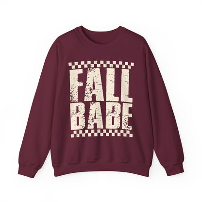 Fall Babe Sweatshirt — Vintage Distressed Autumn Crewneck