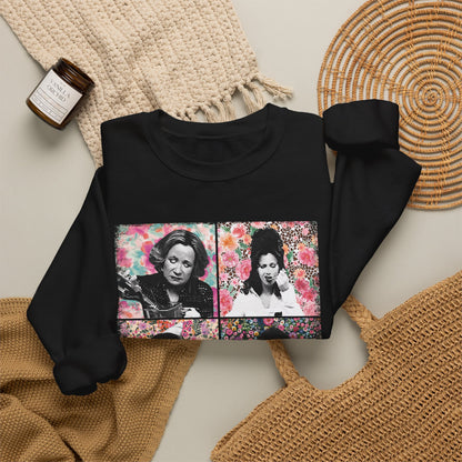 Mom Vibes Crewneck Sweatshirt — Retro Floral Mom Graphic Pullover