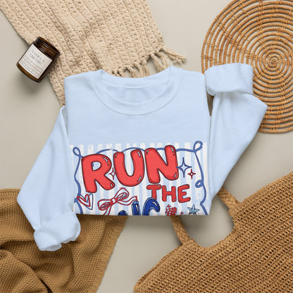 Run the Dang Ball Sweatshirt — Funny Football Crewneck for Players & Fans