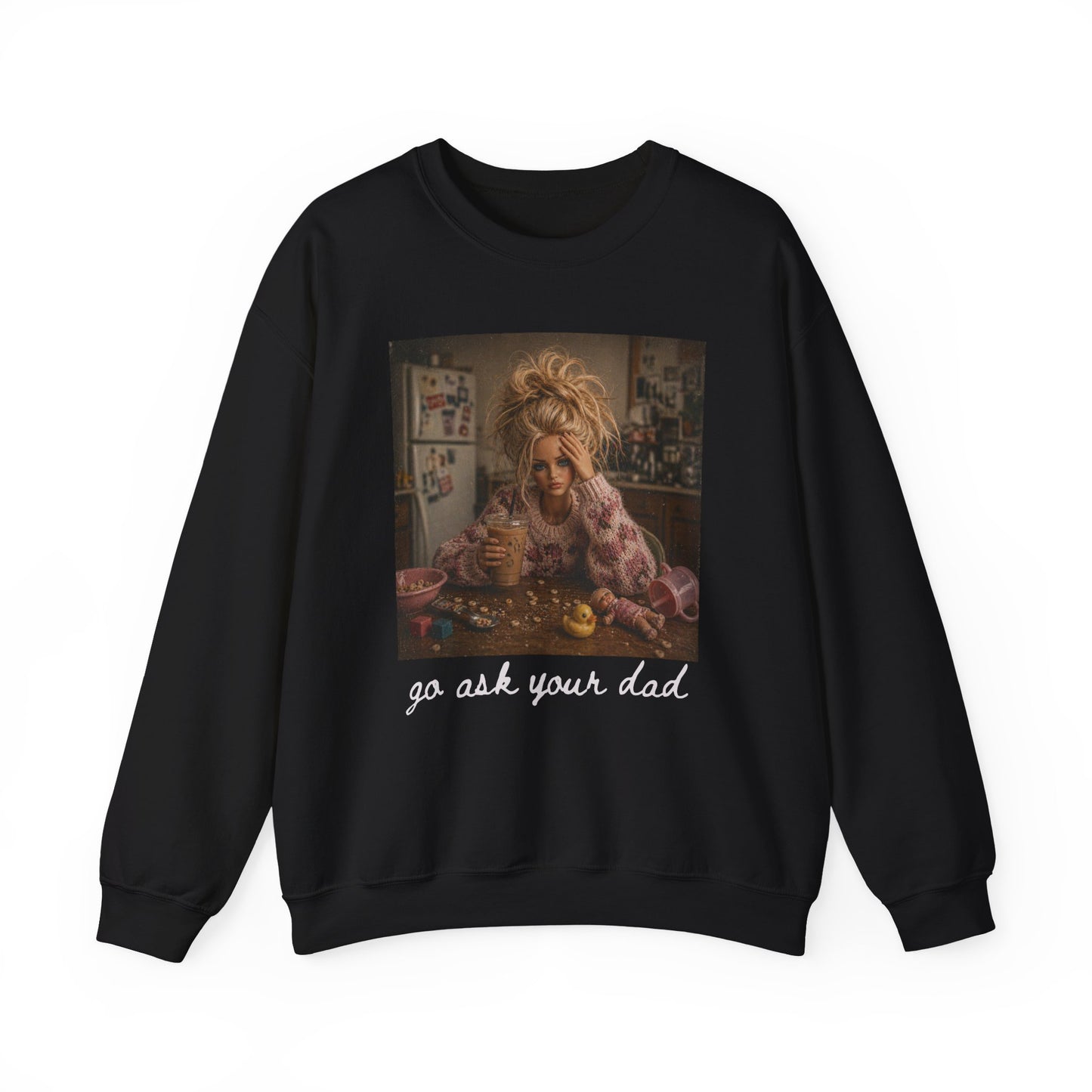 Unisex Heavy Blend™ Crewneck Sweatshirt “Go Ask Your Dad”
