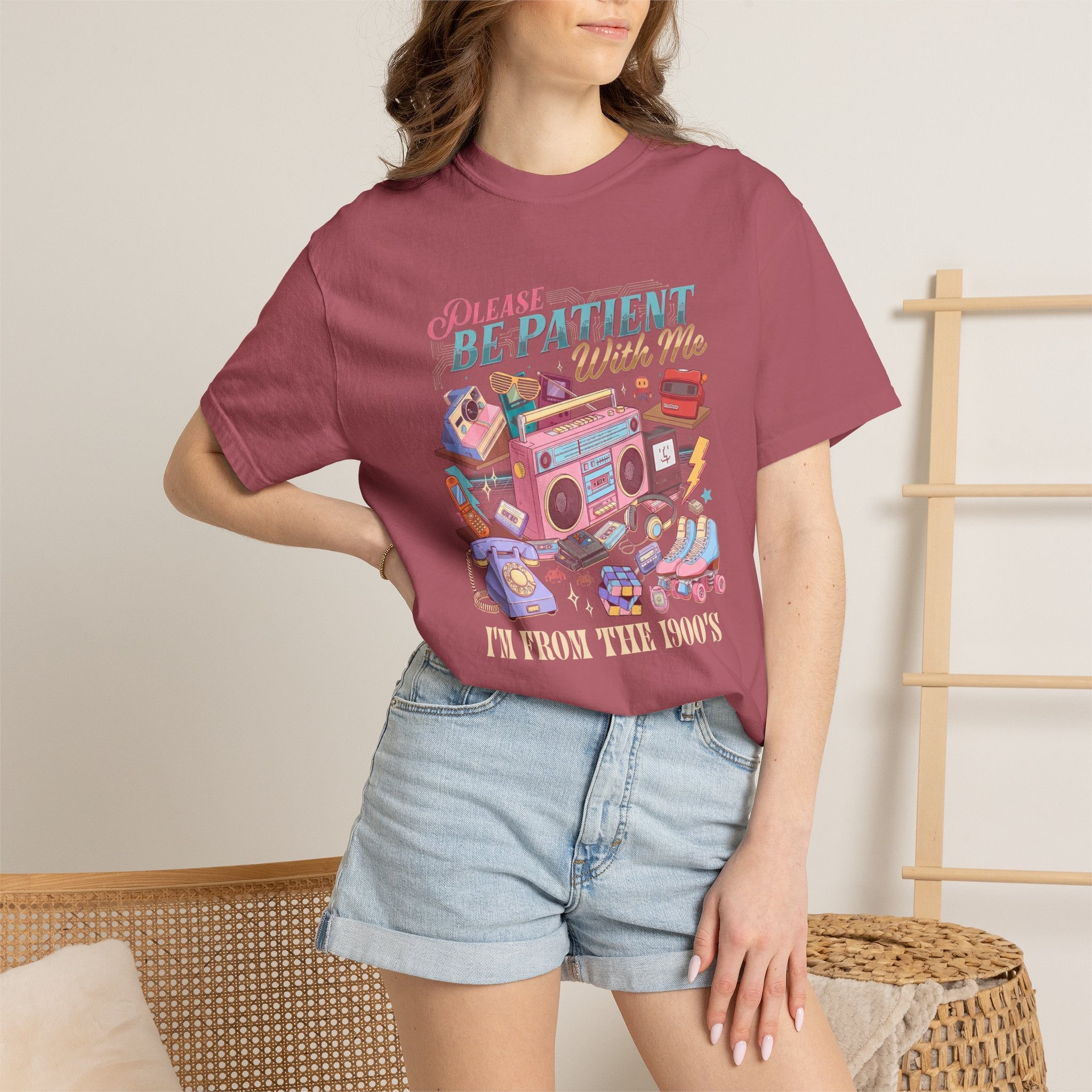 Be Patient With Me Graphic T-Shirt — Vintage Radio & Cozy Retro Comfort Tee