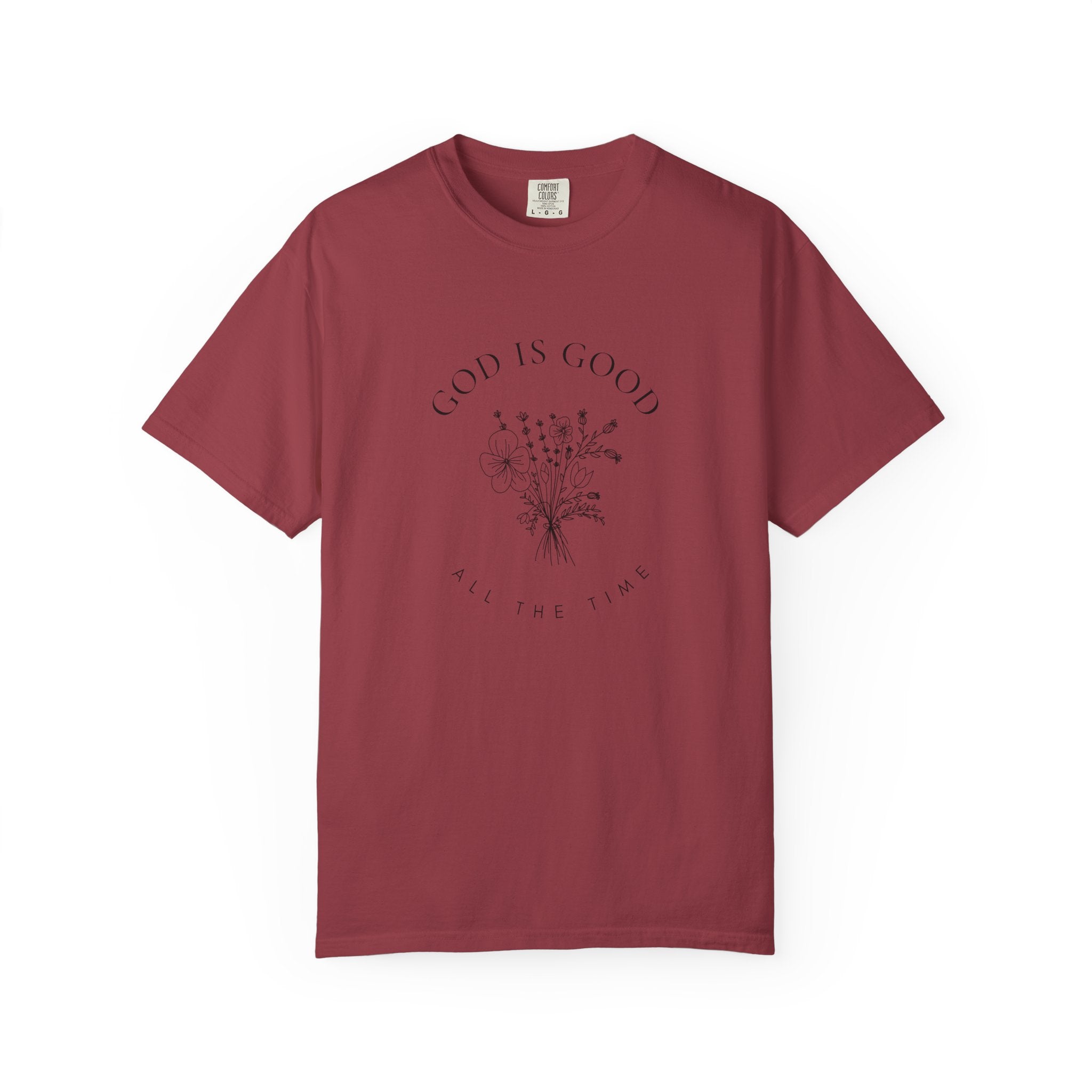 God Is Good Floral T-Shirt — 'God Is Good All The Time' Christian Tee