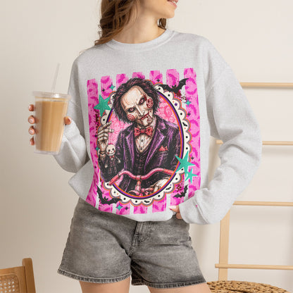 Horror Puppet Portrait Crewneck Sweatshirt