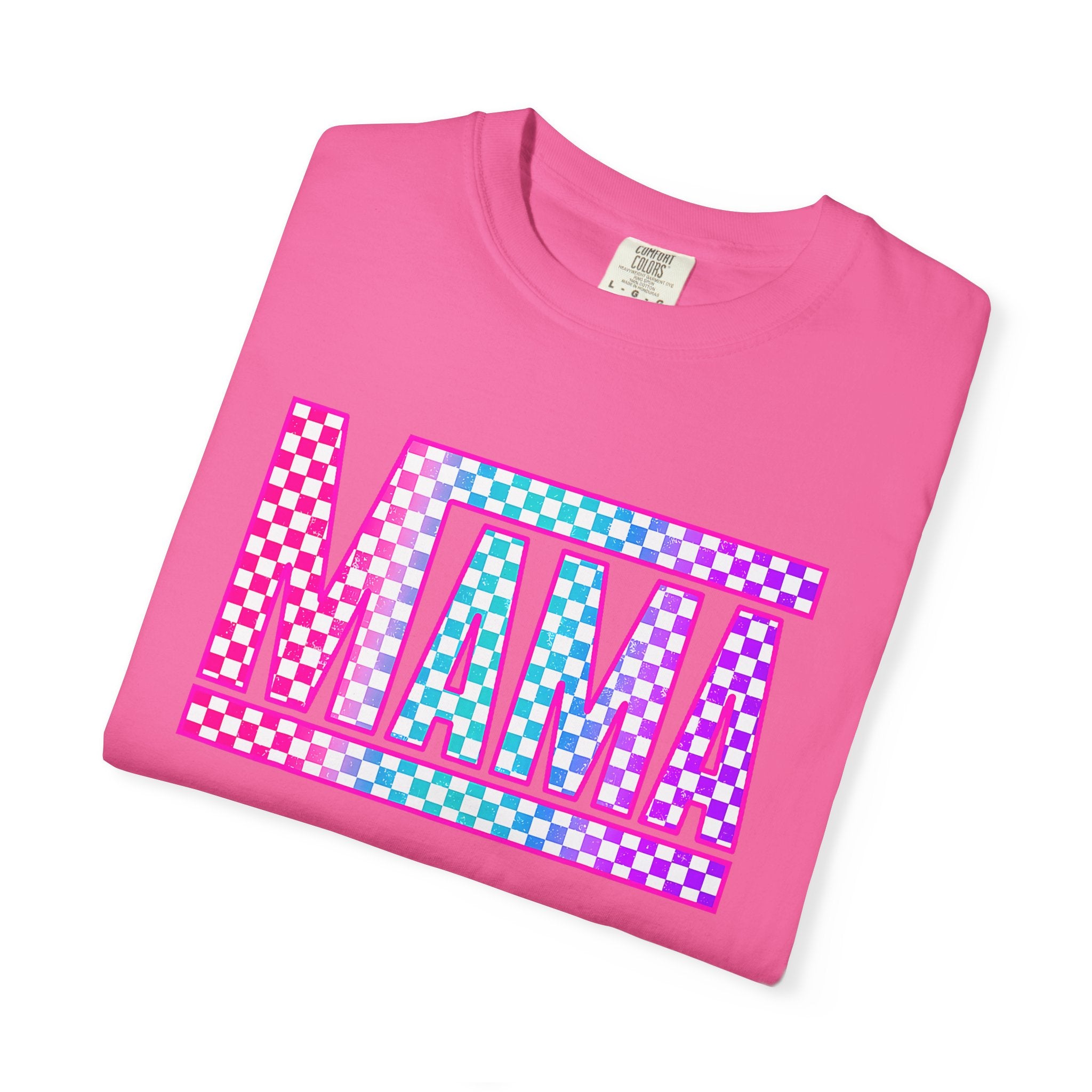 Mama Checkerboard Graphic Tee