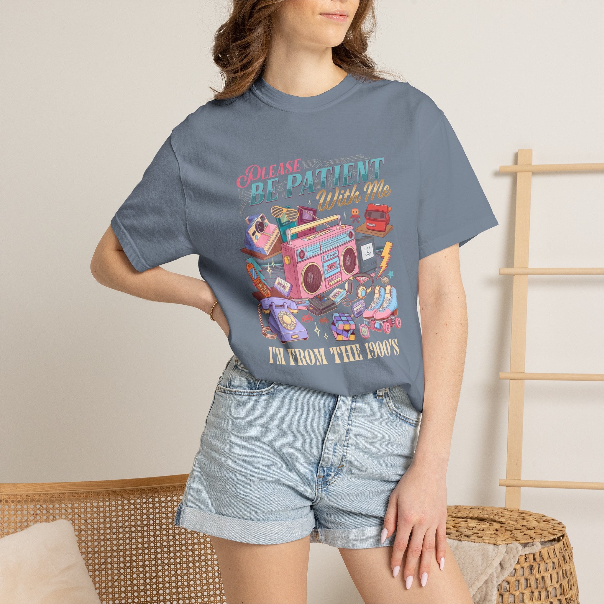 Be Patient With Me Graphic T-Shirt — Vintage Radio & Cozy Retro Comfort Tee
