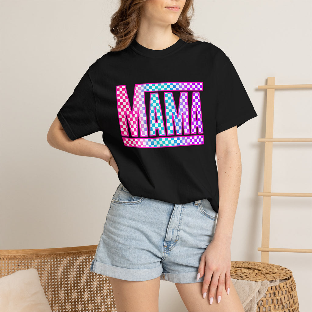 Mama Checkerboard Graphic Tee