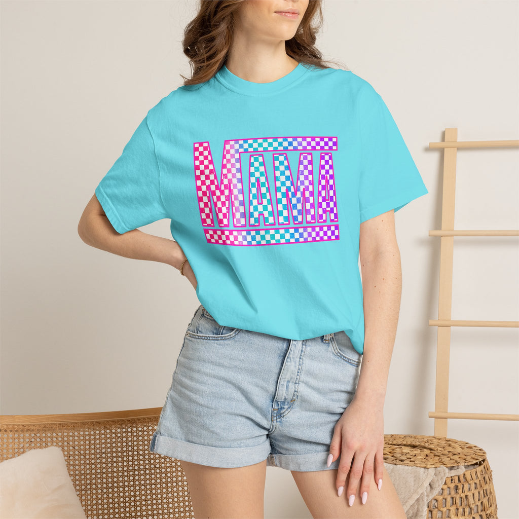 Mama Checkerboard Graphic Tee