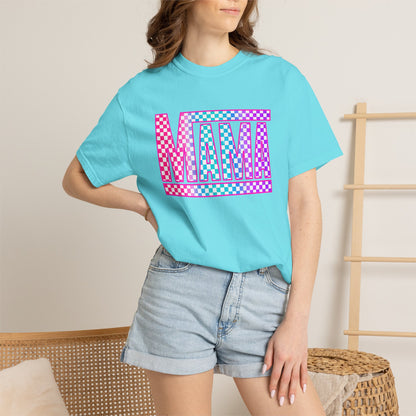 Mama Checkerboard Graphic Tee