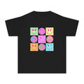 KIDS — Neon Smiley Grid Graphic T-Shirt