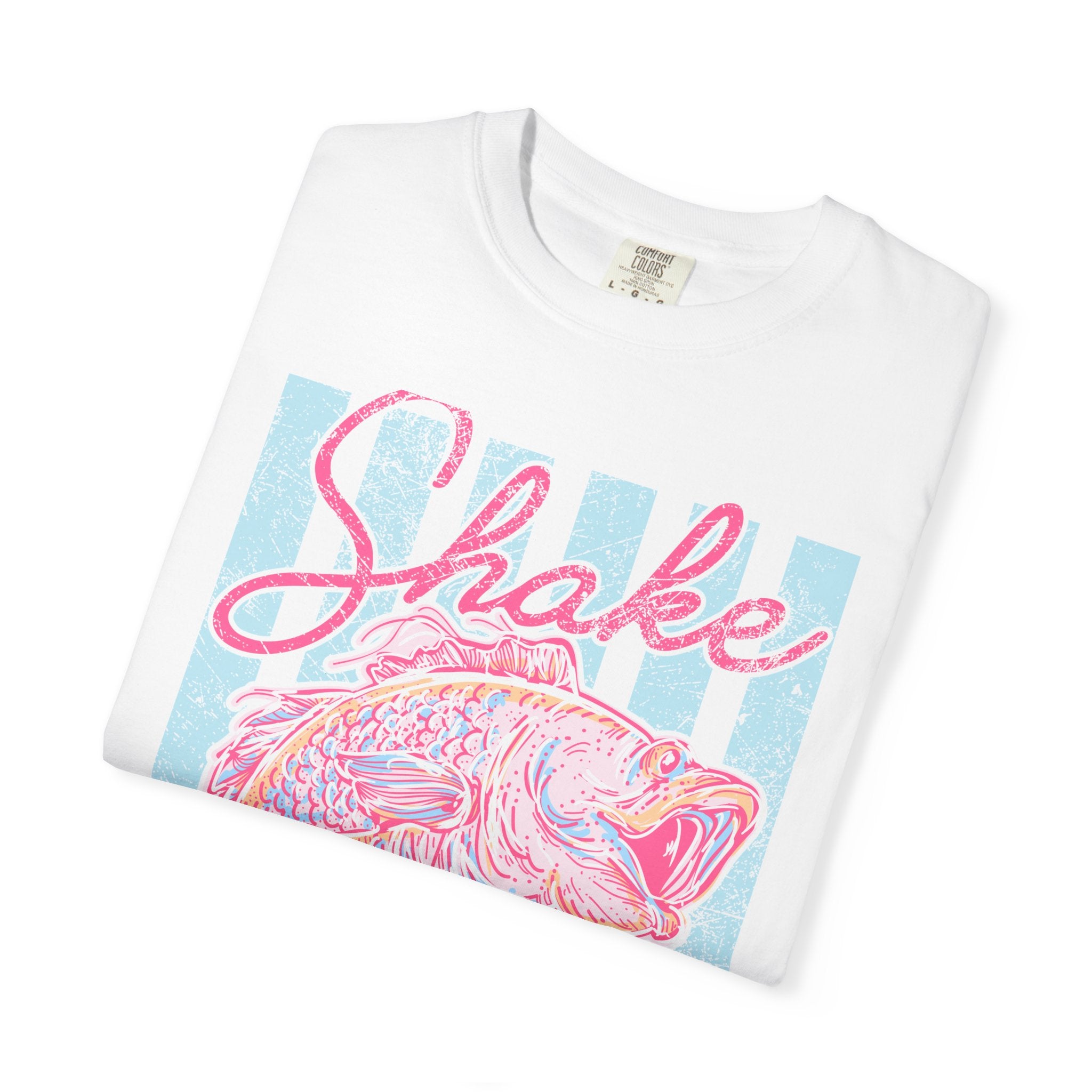 Shake That Fish T-Shirt — Retro Pastel Fishing Graphic Tee