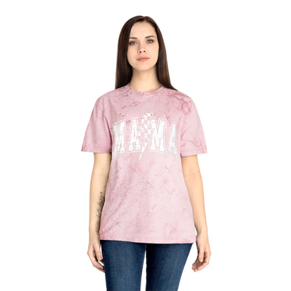 Mama Tie-Dye Tee — Vintage Lightning Graphic Mom Shirt