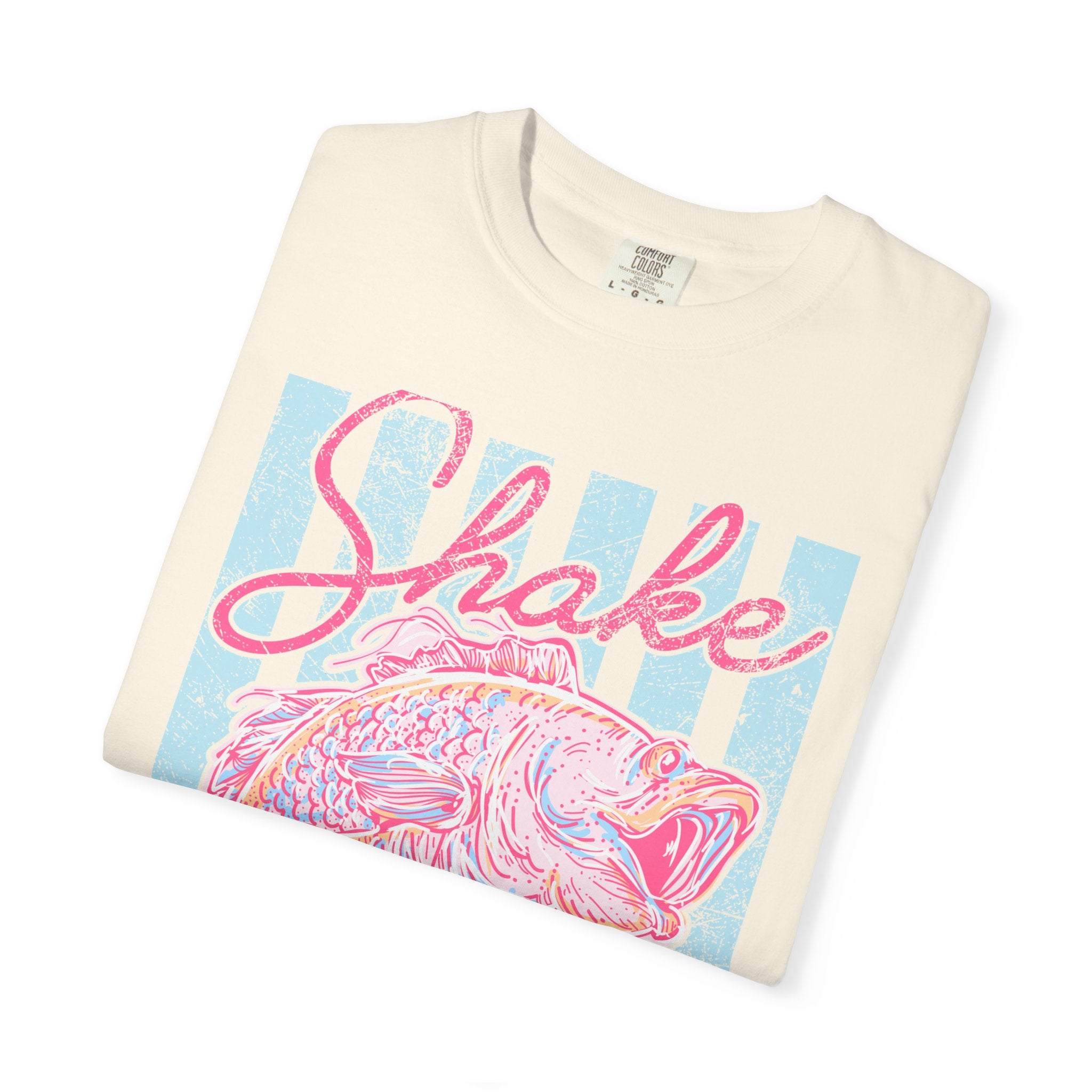Shake That Fish T-Shirt — Retro Pastel Fishing Graphic Tee